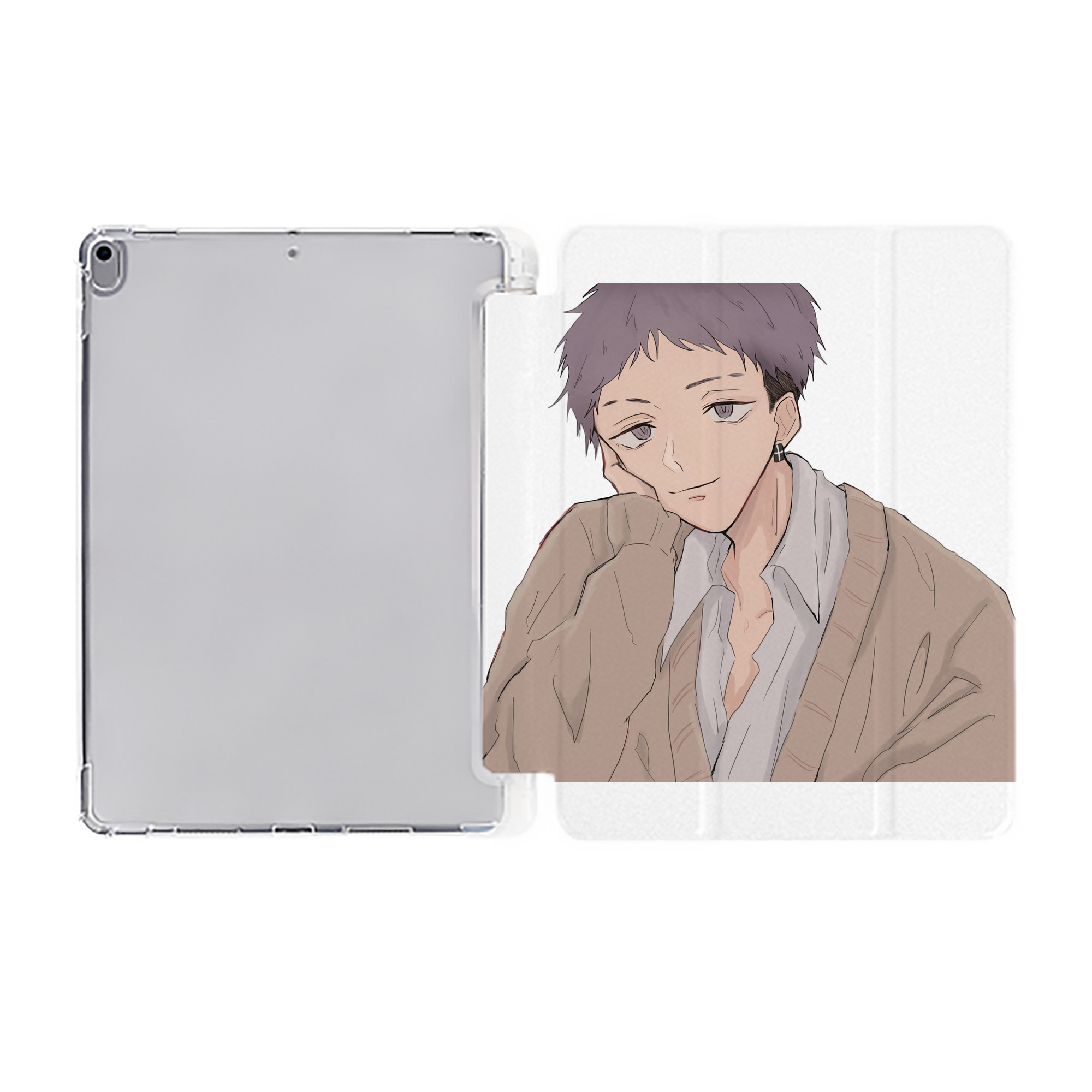 （画像用） 東京リベンジャーズ Tokyo Revengers IPad ケース ペン収納付き 三つ折りスタンド PUレザー×シリコン 対応機種9.5/10.5/10.9インチ